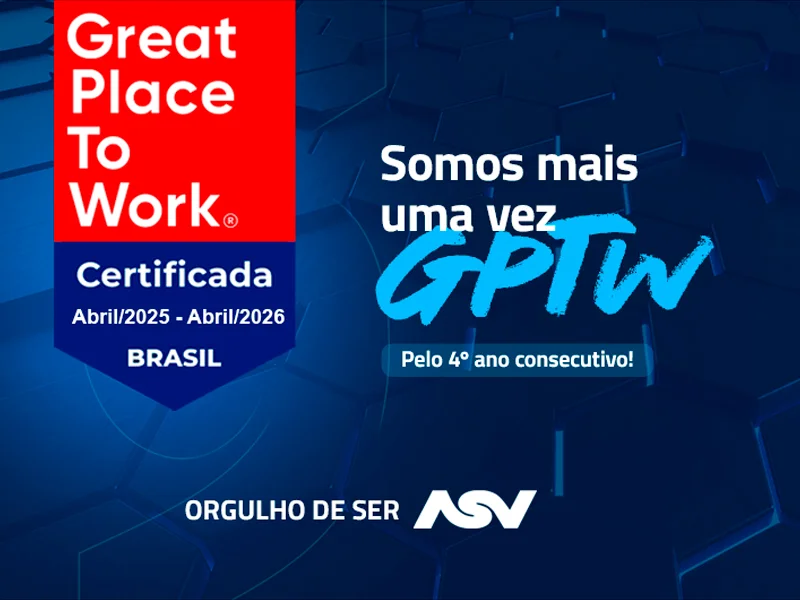 ASV Blumenau conquista selo GPTW pelo 4º ano consecutivo